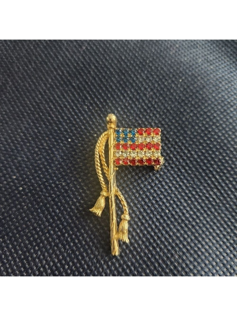USA United States American Flag Patriotic Red White Blue Lapel Hat Brooch Pin